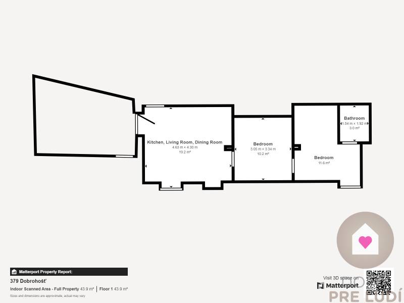 DOBROHOŠŤ - Renting a 3-room furnished apartment with a front garden