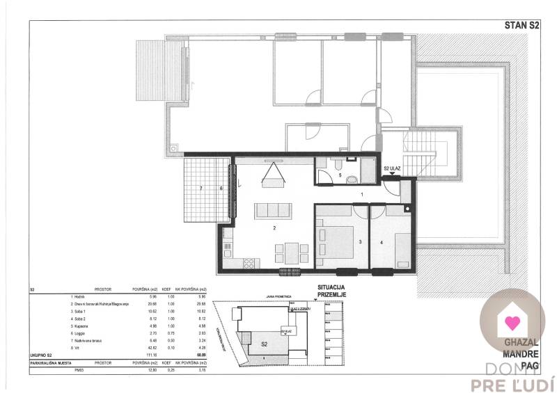 HR/PAG/MANDRE- Predaj luxusných apartmánov s terasami priamo na pláži-1.rad