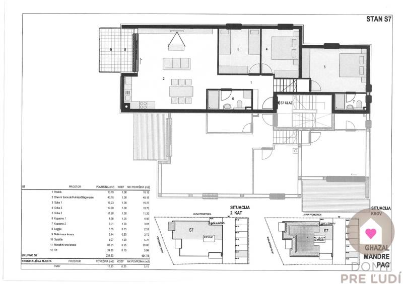 HR/PAG/MANDRE- Predaj luxusných apartmánov s terasami priamo na pláži-1.rad