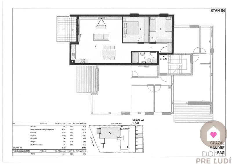 HR/PAG/MANDRE- Predaj luxusných apartmánov s terasami priamo na pláži-1.rad