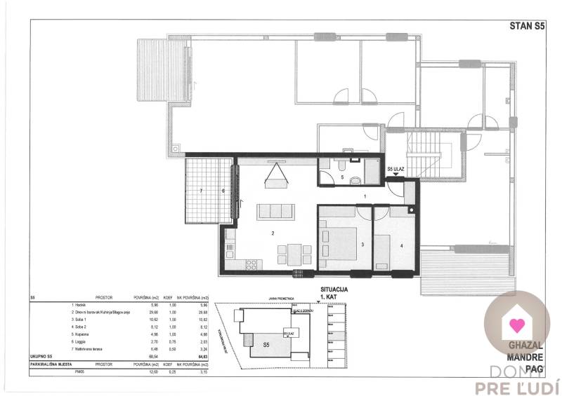 HR/PAG/MANDRE- Predaj luxusných apartmánov s terasami priamo na pláži-1.rad