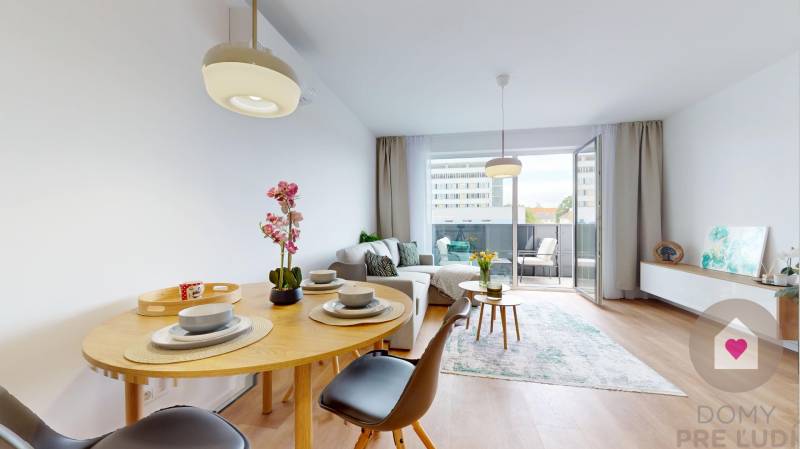 Trnava - Furnished 2-room apartment with parking and balcony 
