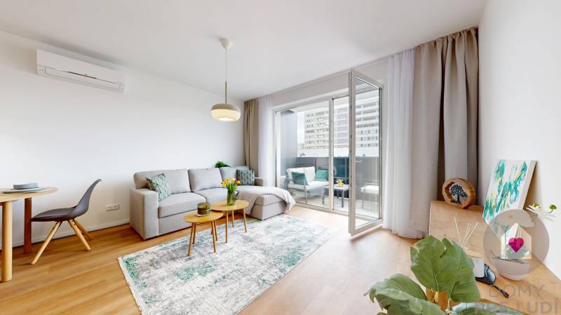 Trnava - Furnished 2-room apartment with parking and balcony 
