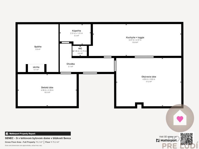 Sale Two bedroom apartment, Two bedroom apartment, Pribinova, Senec, S