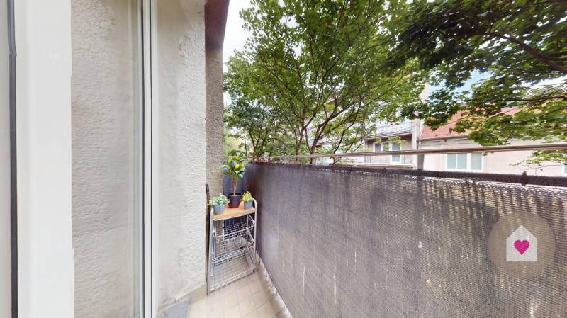 BA/RUŽINOV-Renovated studio apartment for rent with balcony near Centr