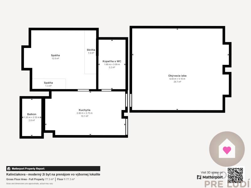 Rent One bedroom apartment, One bedroom apartment, Kalinčiakova, Brati