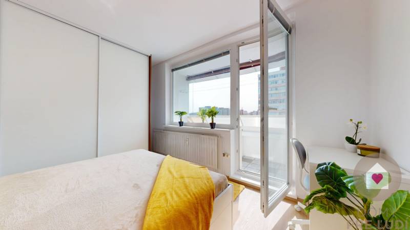 BA/PETRŽALKA-Renovated 2-room apartment for rent with 2 balconies 