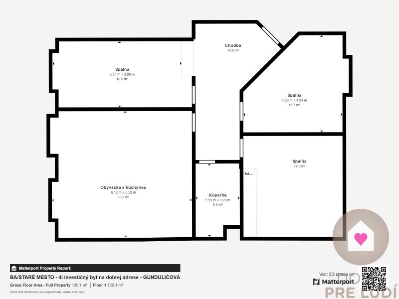 Sale Three bedroom apartment, Three bedroom apartment, Gunduličova, Br