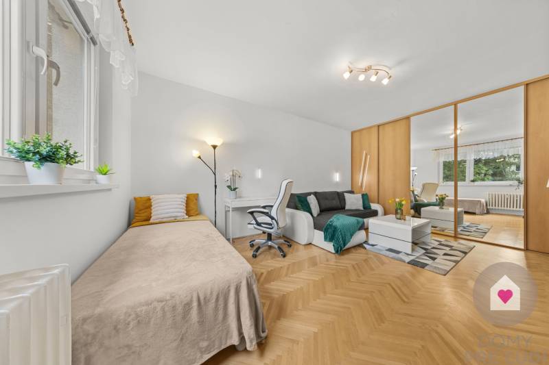 BA/RUŽINOV-Renting a 1-room apartment with a balcony and a cellar