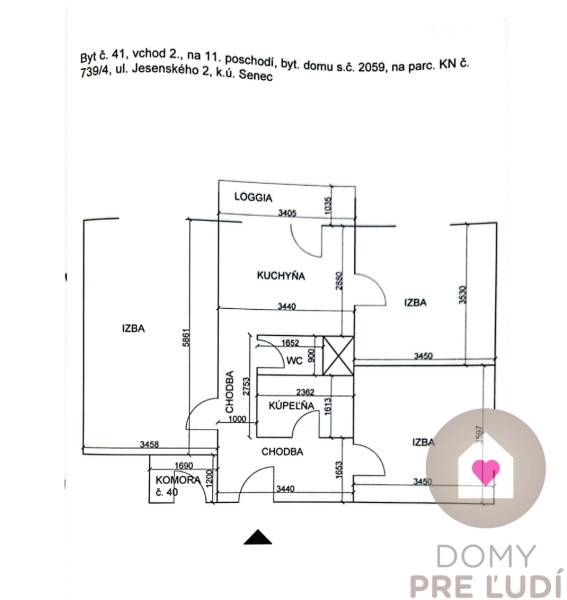 Sale Two bedroom apartment, Two bedroom apartment, Jesenského 2, Senec