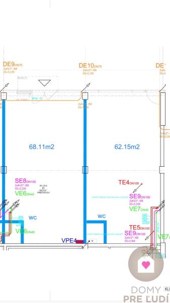 NIVY/JARABINKY - commercial space on the pedestrian zone for rent