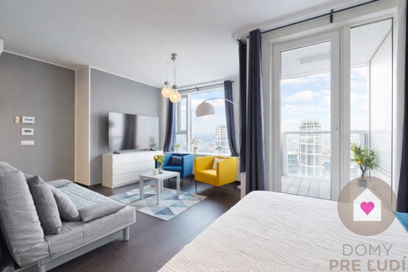 BA I/PANORAMA CITY-Furnished 1-room apartment for rent + loggia-27th 