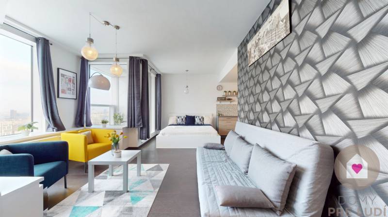 BA II/PANORAMA CITY-Furnished 1-room apartment for rent + loggia-27th 