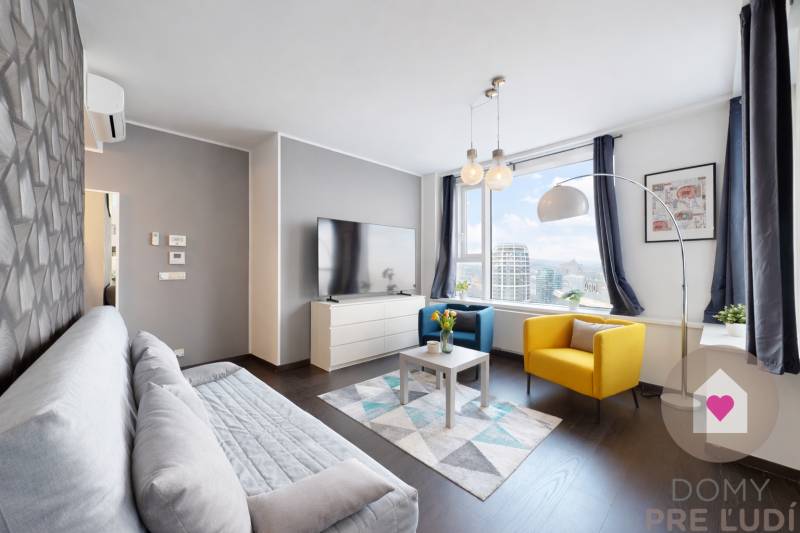 BA I/PANORAMA CITY-Furnished 1-room apartment for rent + loggia-27th 