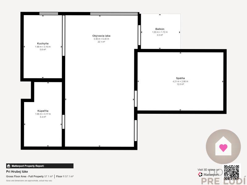 BA/IV-Rent of a furnished 2-room apartment with a balcony and parking 