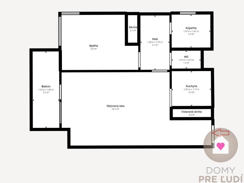 Rent One bedroom apartment, One bedroom apartment, Dúhová, Pezinok, Sl