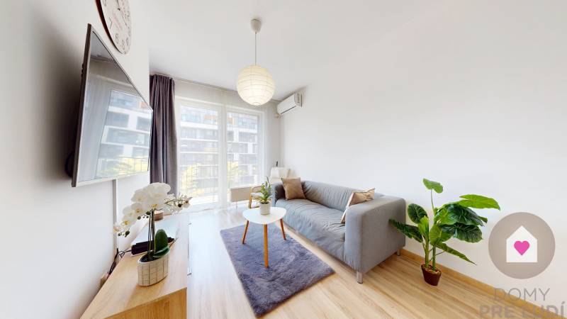 BA/PETRŽALKA-Rent 1-room apartment with air conditioning and balcony 