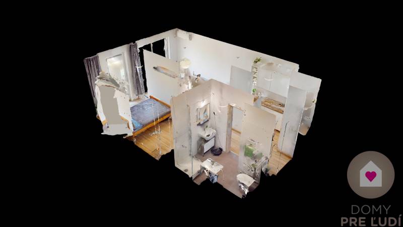 BA/PETRŽALKA-Rent 1-room apartment with air conditioning and balcony 