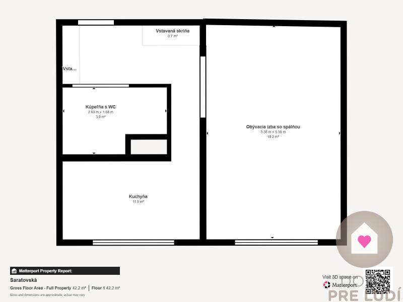 BA/DÚBRAVKA-Rent of a fully furnished 1-room apartment with a kitchen