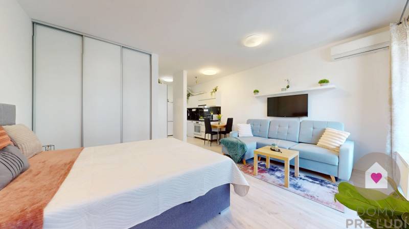 BA/PETRŽALKA-Rent 1-room apartment with air conditioning and balcony 