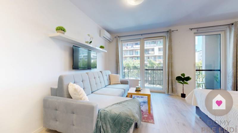 BA/PETRŽALKA-Rent 1-room apartment with air conditioning and balcony 