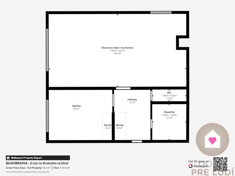 BA/DÚBRAVKA-Sale of a renovated 2-room apartment with a basement 