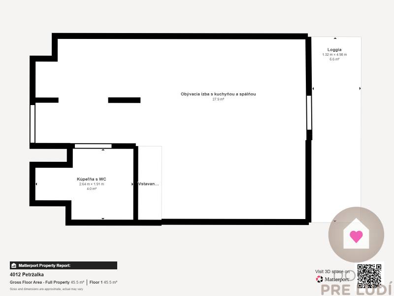 BA/PETRŽALKA-Rent 1-room apartment with air conditioning and balcony 