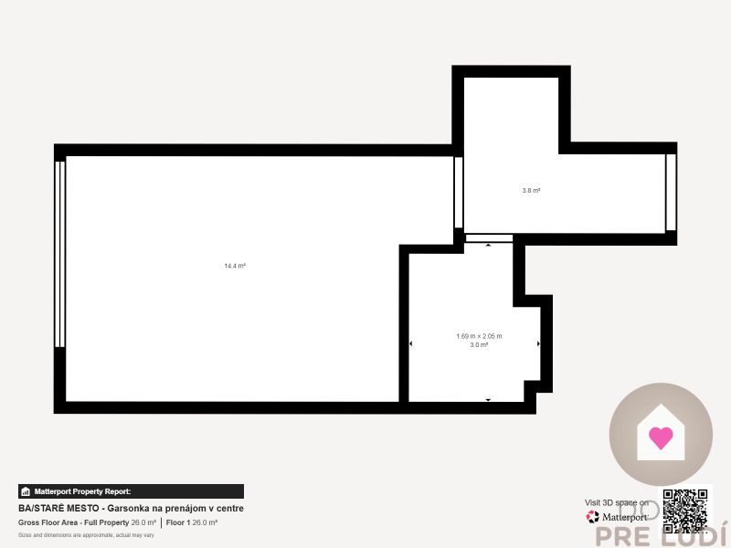 BA/Old Town-For rent furnished studio apartment on Grösslingova st.
