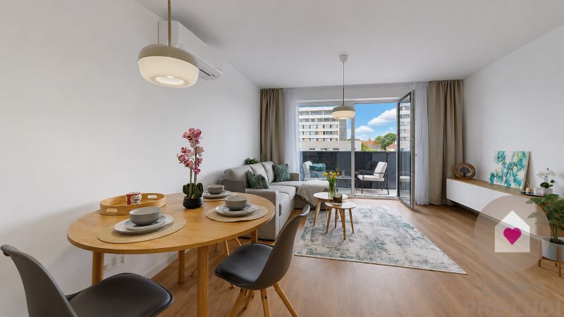 Trnava - Furnished 2-room apartment with parking and balcony 