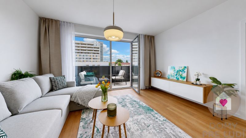 Trnava - Furnished 2-room apartment with parking and balcony 