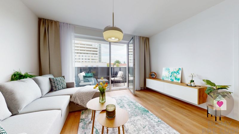 Trnava - Furnished 2-room apartment with parking and balcony 