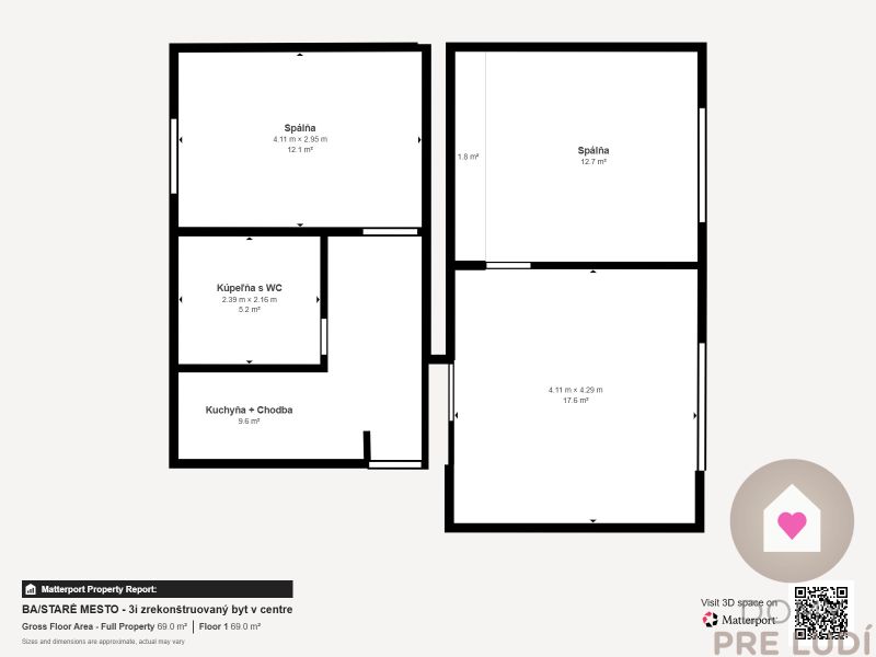 BA/ST.MESTO - Rent of a renovated 3-room apartment near Nivách