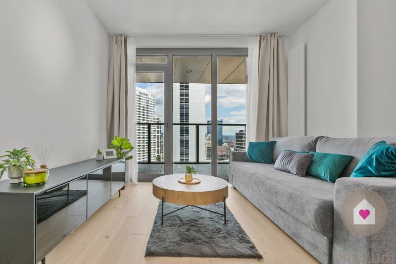 BA/Eurovea Tower-Rent a modern 2 bedroom apartment with a balcony