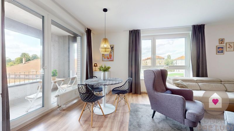BA/NIVY-Renting a modern 2room apartment with a terrace and a wardrobe