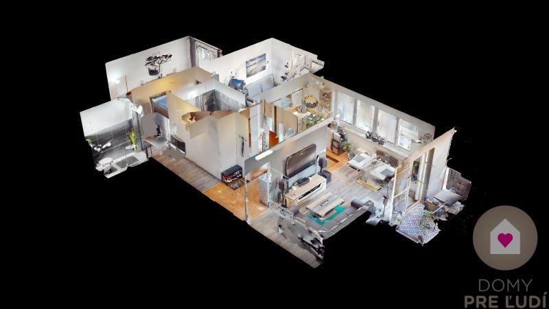 Modern 3-room apartment after reconstruction with air conditioning 