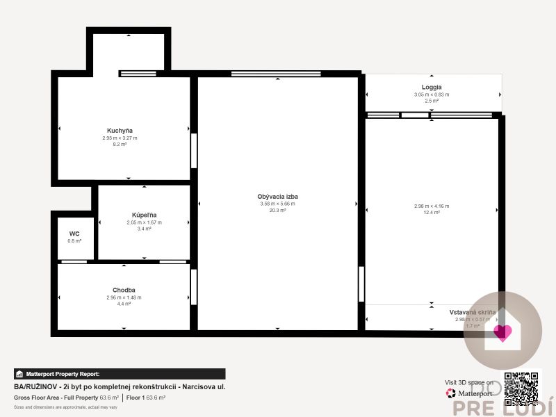 BA/RUŽINOV-2-room apartment with balcony and loggia after recontructio