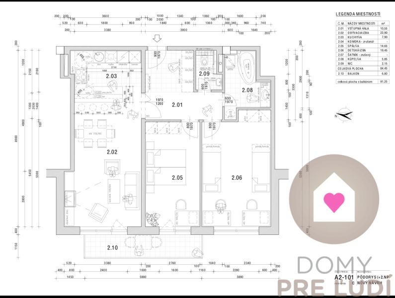 Sale Two bedroom apartment, Two bedroom apartment, Široká, Bratislava 